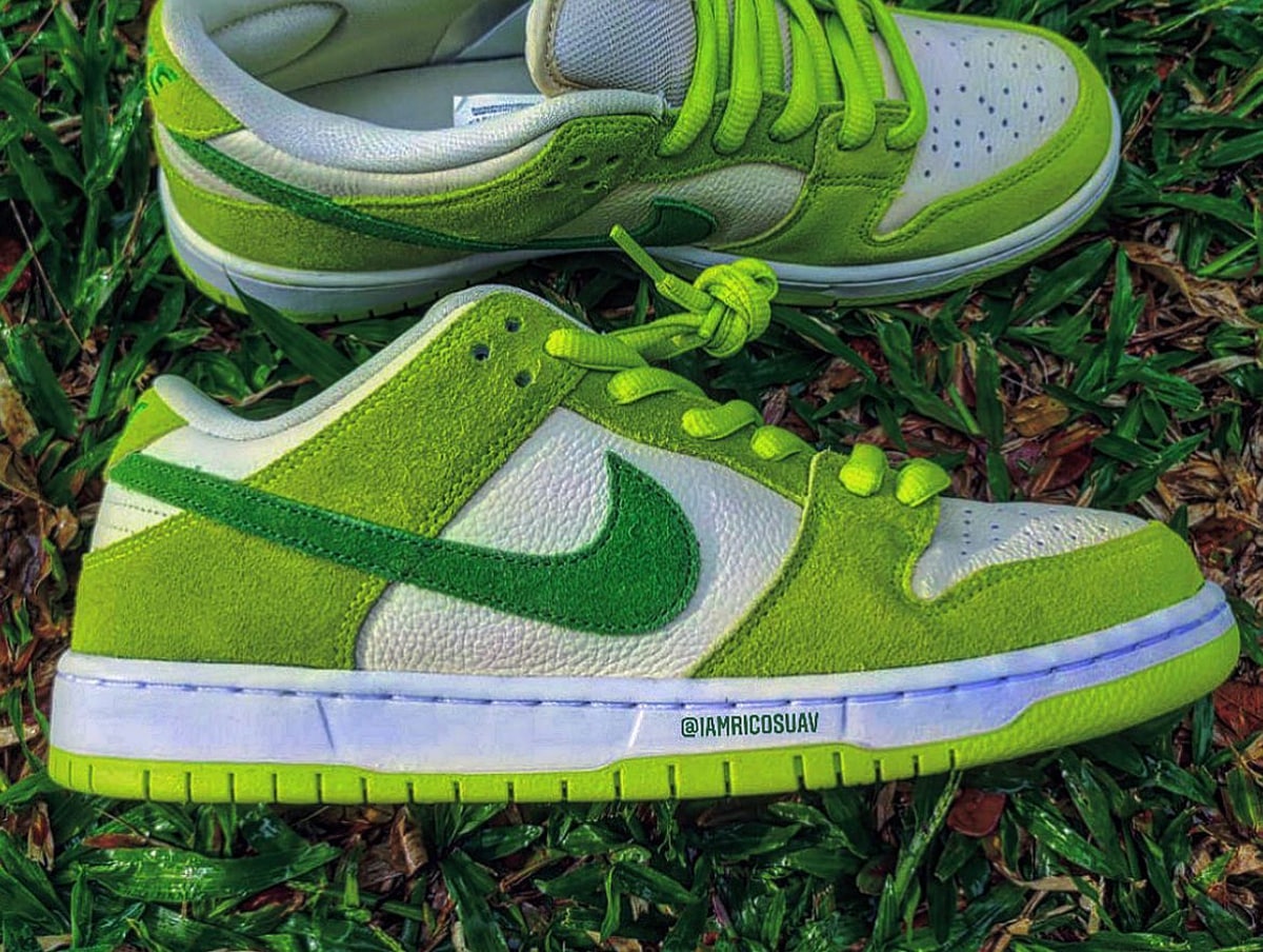 Nike SB Dunk Low Green Apple Style