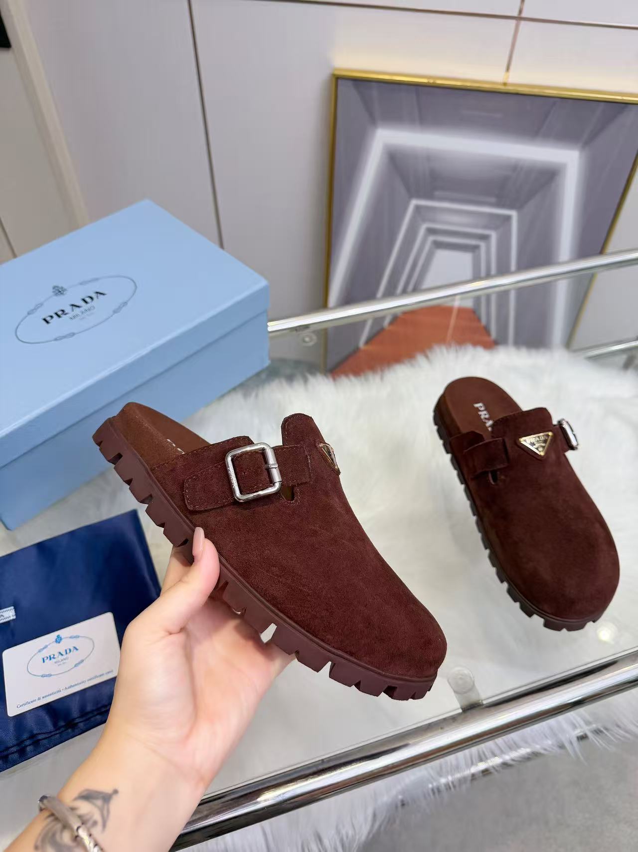 Prada Slippers Women(AAA)-027